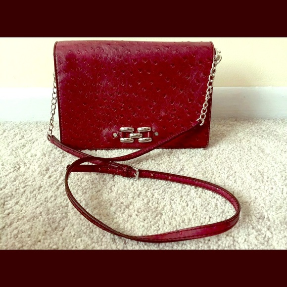 Dana Buchman Red-Burgundy Shoulder/Crossbody Purse - Picture 1 of 7